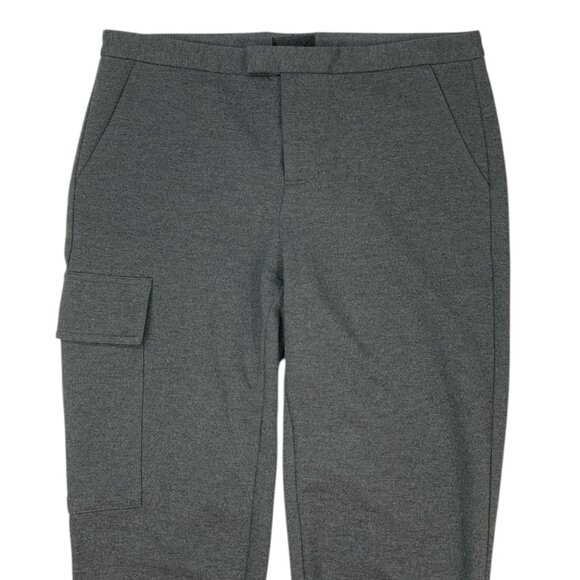 ATM Anthony Thomas Melillo Slim Stretch Cargo Ponte Pant 2 Charcoal Ankle Zip - Picture 7 of 12
